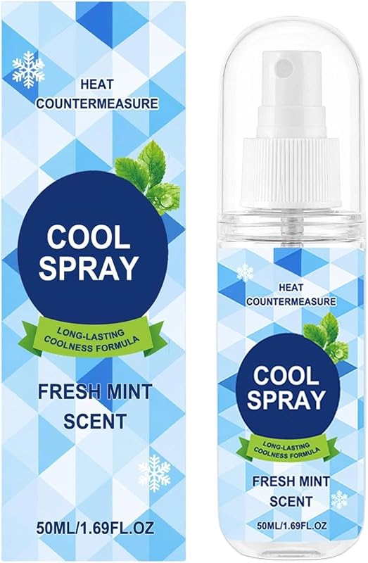 Spray Brume Rafraîchissante 50 ml Action Frais Et Doux | Spray Fraîcheur pour Vêtements d'Été Été Fitness Trav