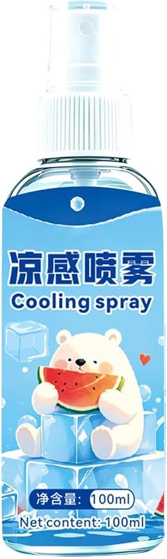 Spray Fraîcheur 100ml séchage rapide et fraîcheur longue durée contre la | Brume Rafraîchissante Corporelle Po