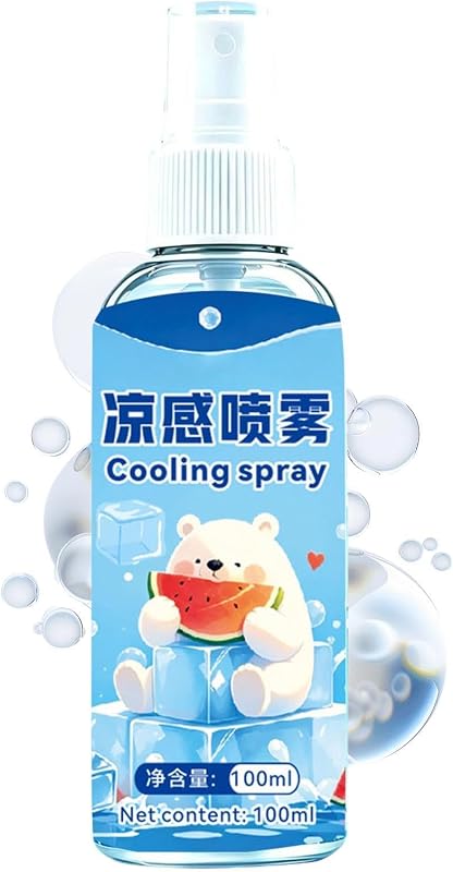 Spray Fraîcheur 100 ml Senteur Menthe Séchage Rapide Portable Doux | Brume Rafraîchissante Corps Femme Homme P